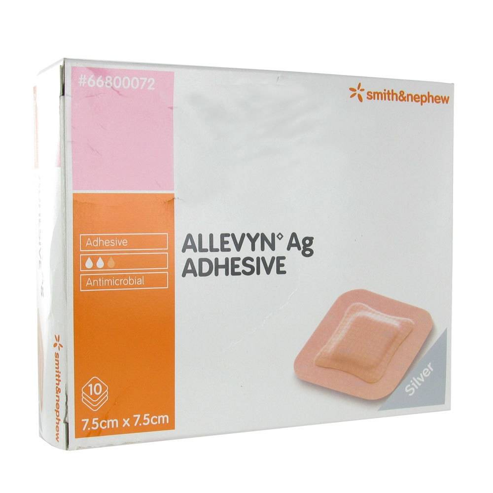 Allevyn AG Adhesive Sterile 7,5x7,5cm Ref.66800072 - shop-farmacia.it